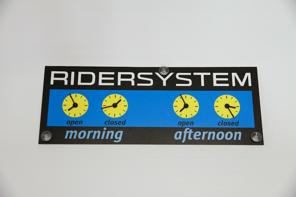 Ridersystem Open Schild