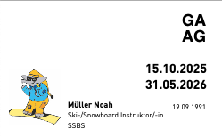 SBS General Season Pass 26/27, valid from xxxxx to 31 May 2027