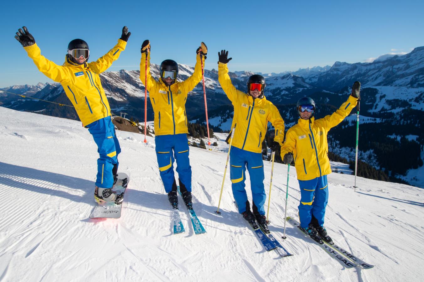 Ski Instructor in den Schweizer Alpen